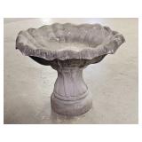 Vintage Large 2pc Concrete Bird Bath