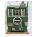Antique 1930s Caille 5 Cent Bell Slot Machine