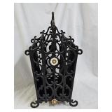Victorian Cast Iron Magazine Rack