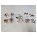 9 Vintage Metal Cookie Cutters