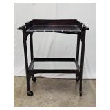 Vintage E.J. Schwabe Mfg MCM Bar Serving Cart