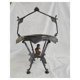 Victorian Cherub Silver Plate Brides Basket