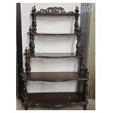 Victorian Walnut English Style Etagere