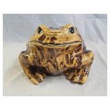 Vintage Large Ceramic Glazed Frog Figure