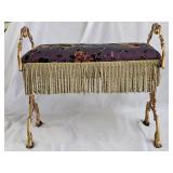 Antique Victorian Cast Iron Fire Side Bench