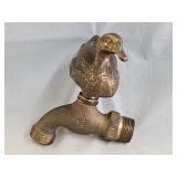 Vintage Brass Duck Garden Faucet Spigot