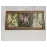 1911 Victorian Print with Carved Gilded Frame