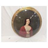 Hand Painted Bubble Wood Potrait