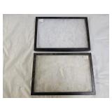 2 Glass Covered Display Cases