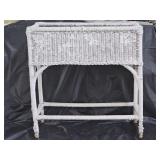Antique Wicker Box Planter with Insert