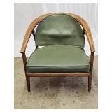 Mid Century Modern Cane Back Lounge Chair