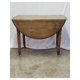 Antique Oak Drop Leaf Kitchen Table