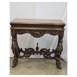 Antique Mahogany Carved Heron Figural Table