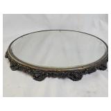 Victorian Beveled Footed Plateau Vanity Mirror