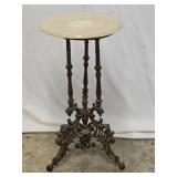 Victorian Cast Iron Marble Top Plant Stand