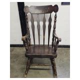 Vintage Pine Steciled Rocker