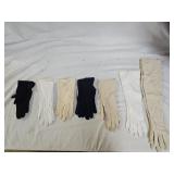7 Pairs of Vintage Ladies Dress Gloves