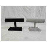 2 Velvet T,Bar Jewelry Displays