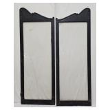 2 Antique Oak Secretary Cabinet Doors