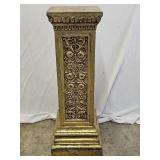 Vintage Gilded Fiberglass Pedestal