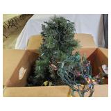 Small Lighted Christmas Tree with Stand