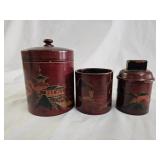Japanese Lacquerware Canisters