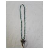 Native American Indian Silver & Turquoise Necklace