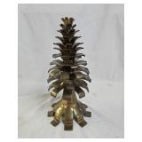 Vintage Heavy Brass Pinecone Candle Holder