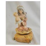 Vintage Virgin Mary with Baby Jesus Music Box