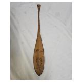 Vintage Prudenville MI Native Indian Souvenir Oar
