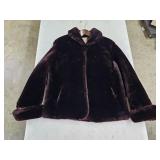 Vintage Ladies Faux Fur Coat