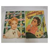 2 1950s Star Large Coloring Books