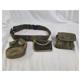 WWII U.S. Army Belt and Pouches
