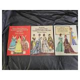 3 Vintage Paper Dolls Books