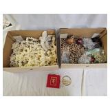 Vintage Christmas Ornaments and Garland Decor