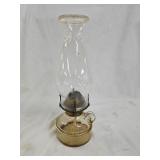 Antique Pressed Glass Finger Hole Oil Lamp