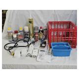 Crate of Oils, Lubes and Electrical