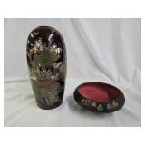 Vintage Japan Pottery Bowl, Japan Porcelain Vase