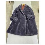 Vintage Ladies Faux Fur Coat