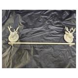 Cast Iron Stag Deer Towel Bar