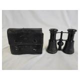 Vintage Lemaire Paris France Binoculars, Case
