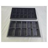 2 Divided Display Trays