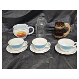 Siestaware, Syracuse China, Atlas Jar, Adv Mug