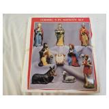 8pc Ceramic Nativity Set