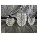 EAPG Spooner, Rose Bowl and Jar