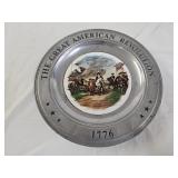 The Great American Revolution Pewter/Ceramic Plate