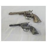 Vintage Hubley Tex and Chief Toy Cap Guns