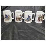 4 Norman Rockwell Museum Mugs