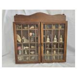 Miniature Display Cabinet with Miniatures