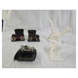 Vintage Ashtray, Bookends and Collectibles
